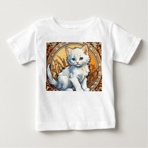 T-shirt Pour Bébé Alphonse Mucha Style Chat