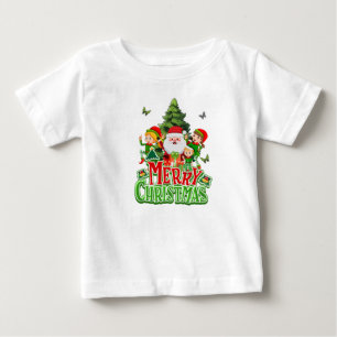 T-shirt Pour Bébé Amant de Noël, bébé de Noël, Joyeux Noël