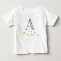 Amelia Nom Reveal Letter A est for Vintage Girl
