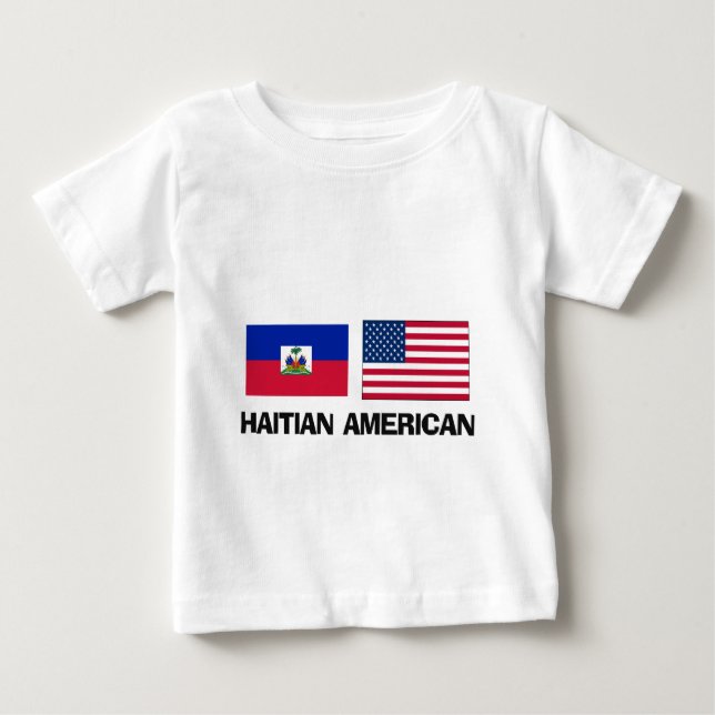 T-shirt Pour Bébé Américain haïtien (Devant)