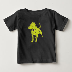 T-shirt Pour Bébé American Pit Bull Terrier Portrait