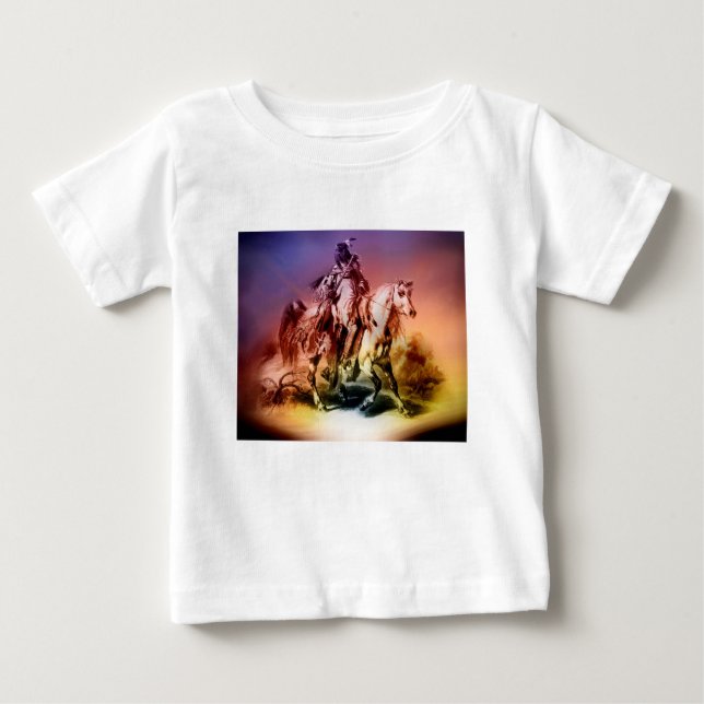 T-shirt Pour Bébé Amérindien (Devant)