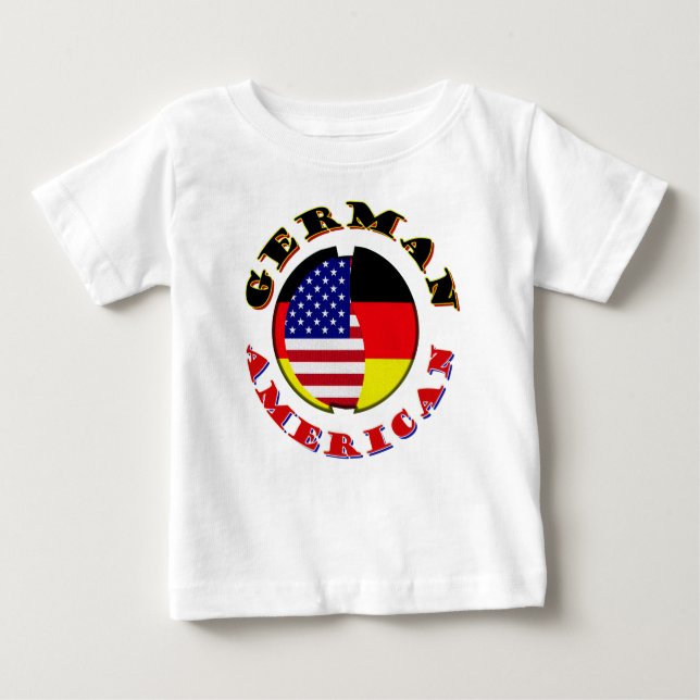 T-shirt Pour Bébé amérique allemande (Devant)