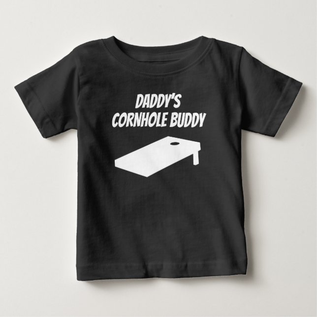 T-shirt Pour Bébé Ami de Cornhole du papa (Devant)
