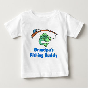 T-shirt Pour Bébé Ami de la pêche du grand-papa