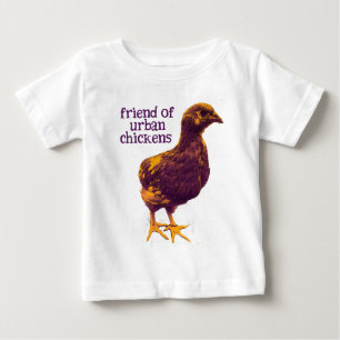 T-shirt Pour Bébé Ami des poulets urbains