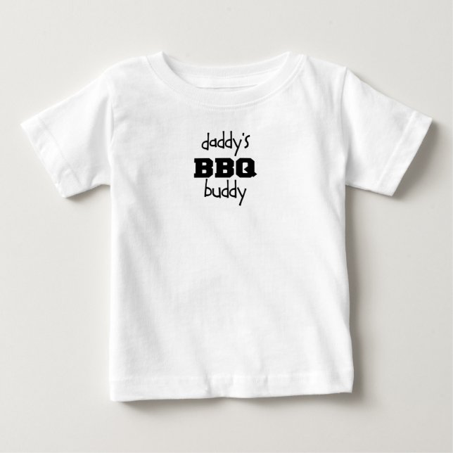 T-shirt Pour Bébé Ami du BBQ du papa (Devant)
