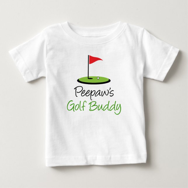 T-shirt Pour Bébé Ami du golf de Peepaw (Devant)