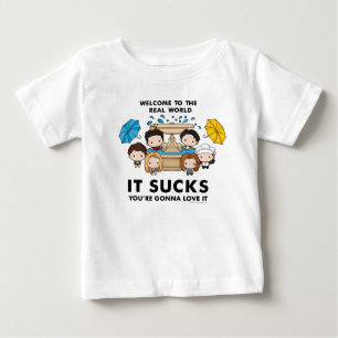 T-shirt Pour Bébé AMIS™   Bienvenue dans le monde réel Chibi