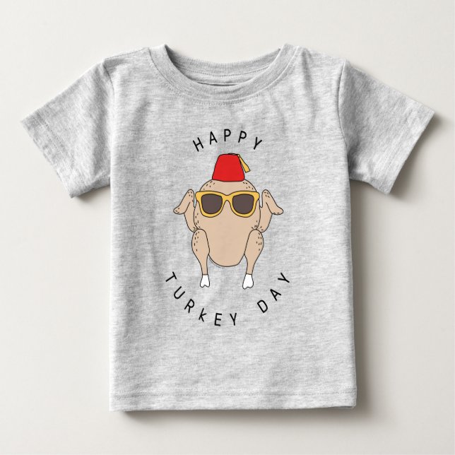 T-shirt Pour Bébé AMIS™ | Bonne fête de la Turquie (Devant)