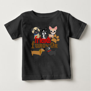 T-shirt Pour Bébé Amis Chiens Furever Chiens Chiens Chiens Chiens Ch