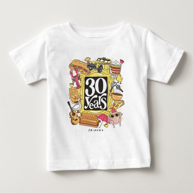 T-shirt Pour Bébé AMIS™ | Graphique de 30 ans (Devant)