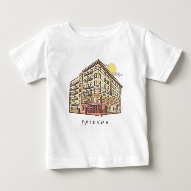 T-shirt Pour Bébé AMIS™ | Monica's Apartment Building (Devant)