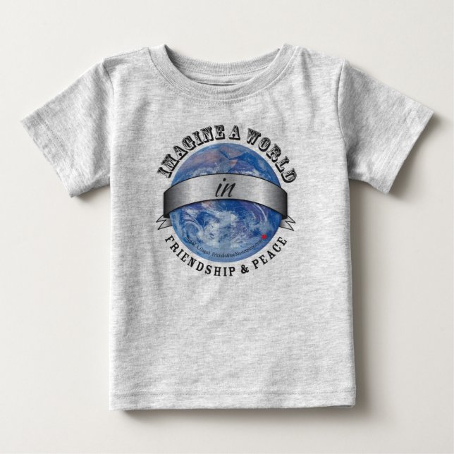 T-shirt Pour Bébé Amitié et paix (Devant)