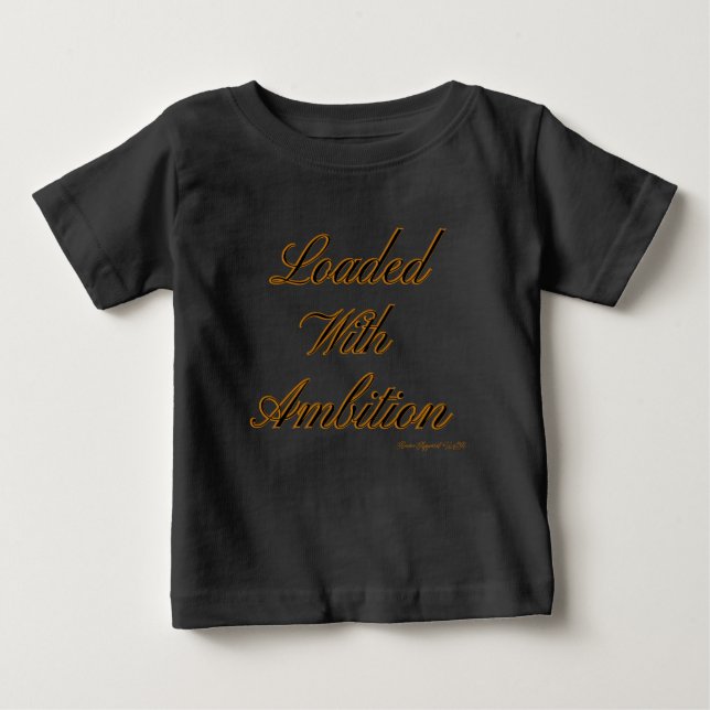 T-shirt Pour Bébé Ammo Apparel USA Chargé Avec Ambition IIB (Devant)