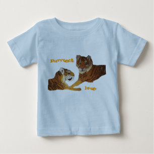 T-shirt Pour Bébé Amour de Purrfect de tigres