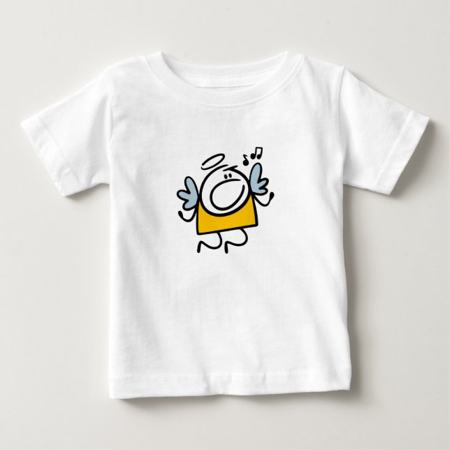 T-shirt Pour Bébé Amusant ange chanteur (Devant)