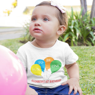 T-shirt Pour Bébé Amusant d'être un pour le 1er anniversaire