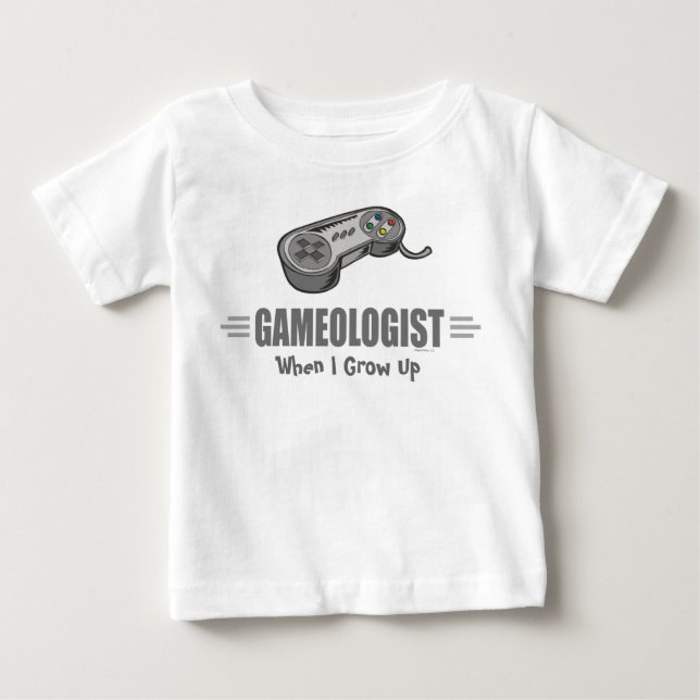 T-shirt Pour Bébé Amusant jeu vidéo (Devant)