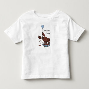 T-shirt pour bébé amusant, orignal au chocolat