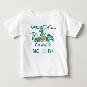 T-shirt Pour Bébé Amusante nouvelle grande soeur Légume