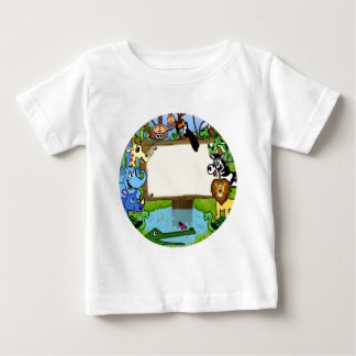 T-shirt Pour Bébé Amusement avec des animaux