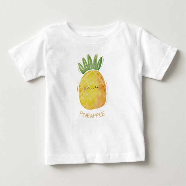 T-shirt Pour Bébé Ananas (Devant)