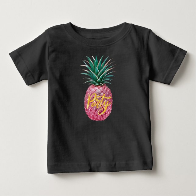 T-shirt Pour Bébé Ananas (Devant)