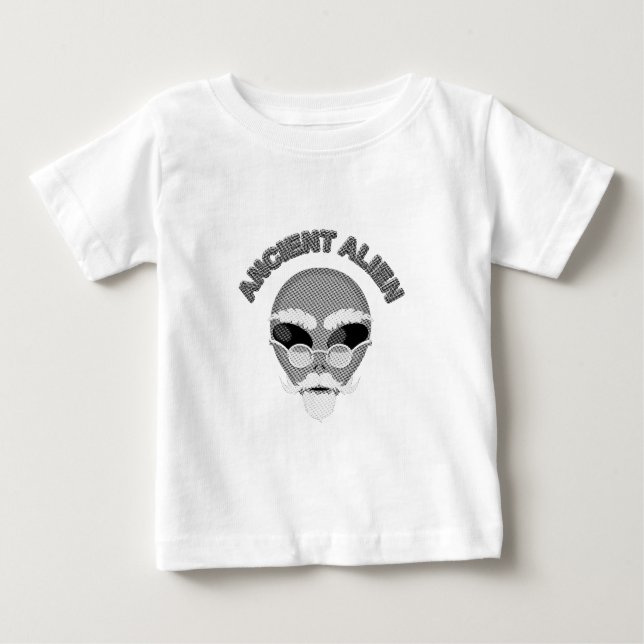 T-shirt Pour Bébé Ancien journal en chef Alien (Devant)