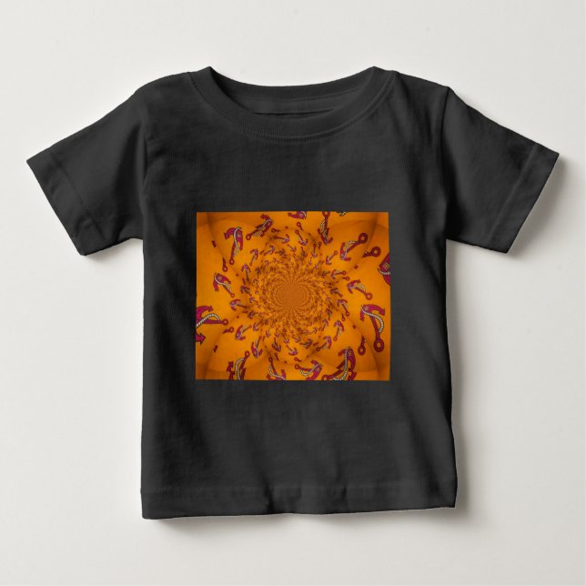 T-shirt Pour Bébé Ancre Kaleidoscope (Devant)