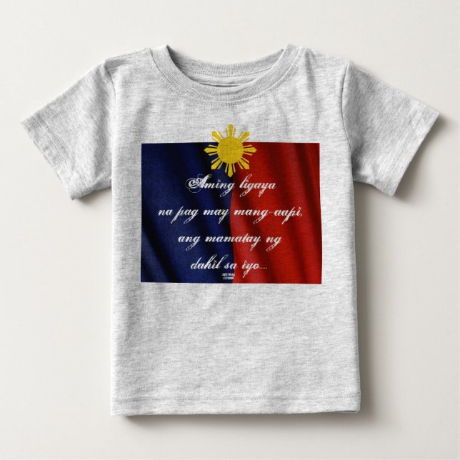 T-shirt Pour Bébé ang mamatay ng dahil sayo bébé (Devant)
