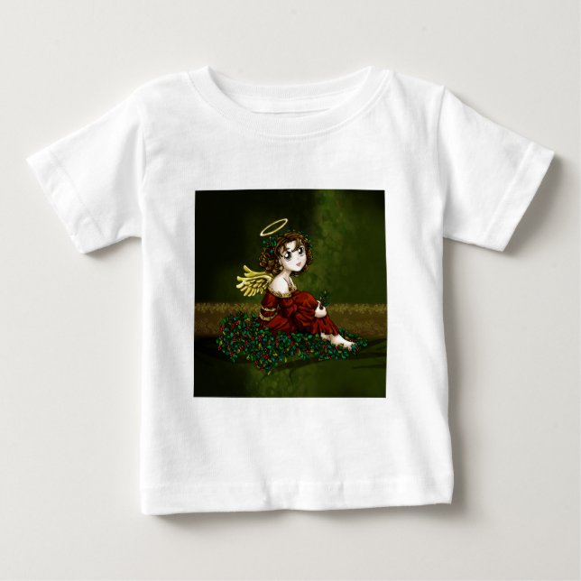 T-shirt Pour Bébé Ange de houx (Devant)