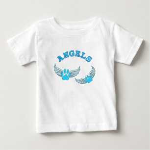 T-shirt Pour Bébé Angel Pis Animaux En Bleu