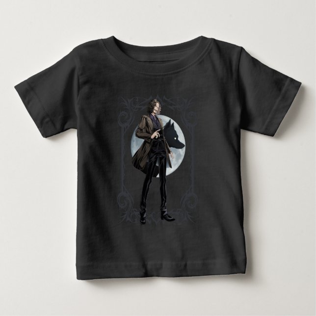 T-shirt Pour Bébé Animagus noir Anime Sirius (Devant)