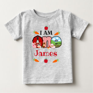 T-shirt Pour Bébé Animal de ferme UN Anniversaire   Barnyard Birthda