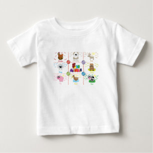 T-shirt Pour Bébé Animaux de ferme