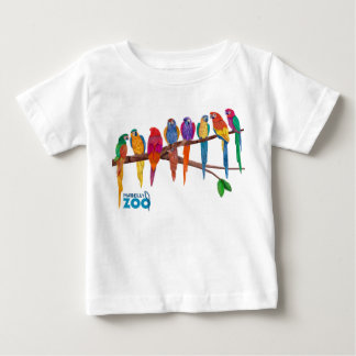 T-shirt Pour Bébé Animaux du zoo de Mabell, les perroquets