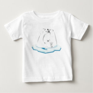T-shirt Pour Bébé Animaux en voie de disparition - Ours polaire