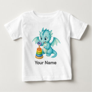 T-shirt Pour Bébé Anneau de lancer de dragon aquatique mignon person