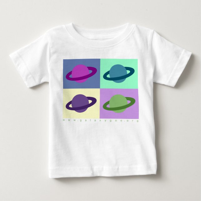 T-shirt Pour Bébé Anneaux de Saturne (Devant)
