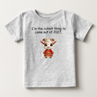 T-shirt Pour Bébé Année de la Chèvre