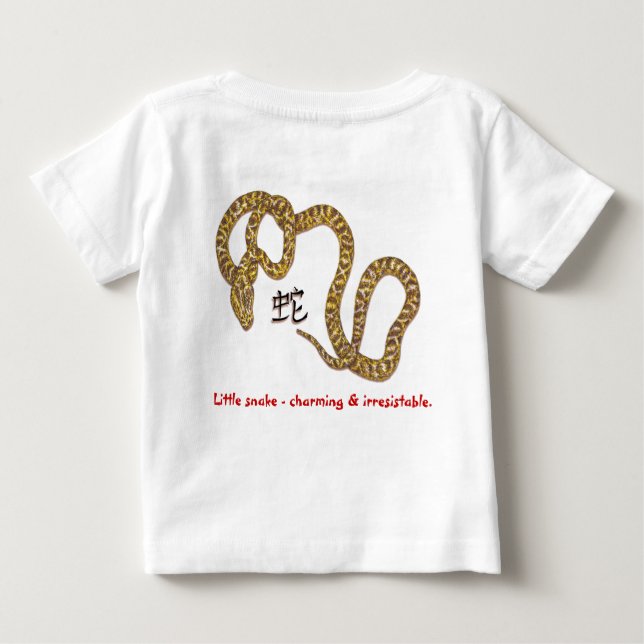 T-shirt Pour Bébé Année du serpent (Dos)