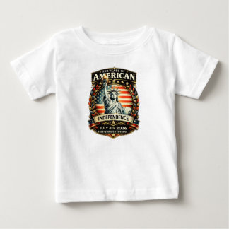 T-shirt Pour Bébé Années d'indépendance américaine – 4 juillet 2026
