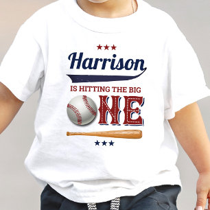 T-shirt Pour Bébé Anniversaire 1 an de Baseball pour Garçons