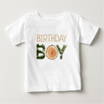 Anniversaire Boy Aquarelle Bois
