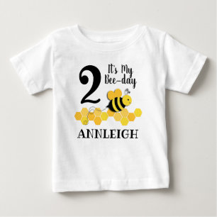 T-shirt Pour Bébé Anniversaire d'Abeille-Jour de miel