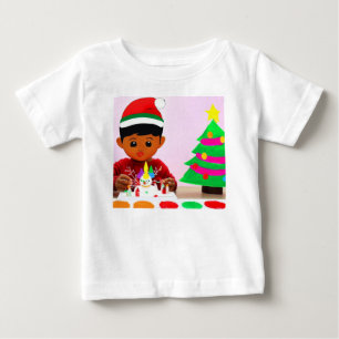 T-shirt Pour Bébé Anniversaire de Noël 4
