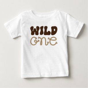 T-shirt Pour Bébé Anniversaire de Wild One Cowboy