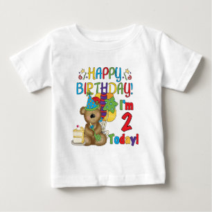 T-shirt Pour Bébé Anniversaire d'ours de nounours de joyeux