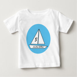 T-shirt Pour Bébé Anniversaire du bateau à voile